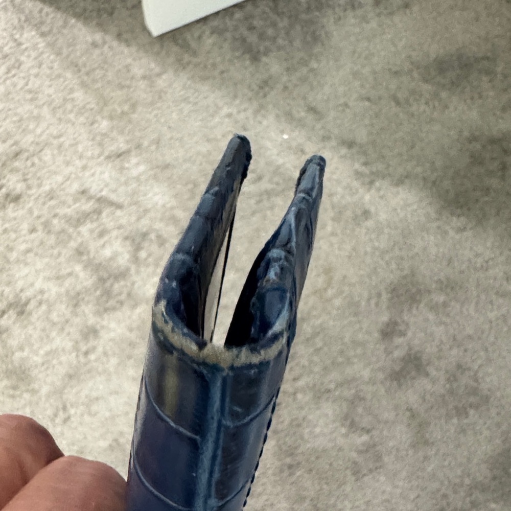 Brahmin Blue Croc-Embossed Wallet - Picture 6 of 6